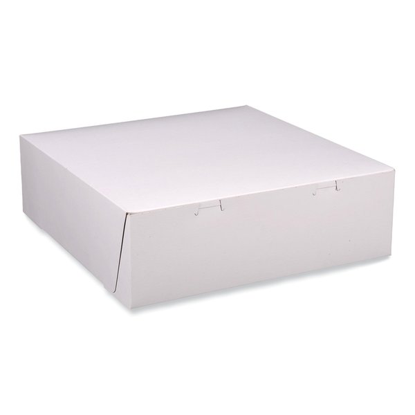 Sct Bakery Boxes, Standard, 12 x 12 x 4, White, Paper, 100PK 1585